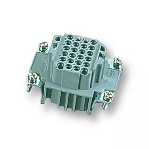 Harting Heavy Duty Connector Inserts / Modules INSERT, FEMALE, HAN24DD, CRIMP, 09 16 024 3101