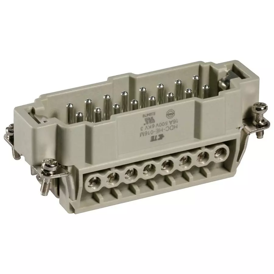 AMP - TE CONNECTIVITY INSERT, PLUG, 16POS, SCREW, HE-016-M