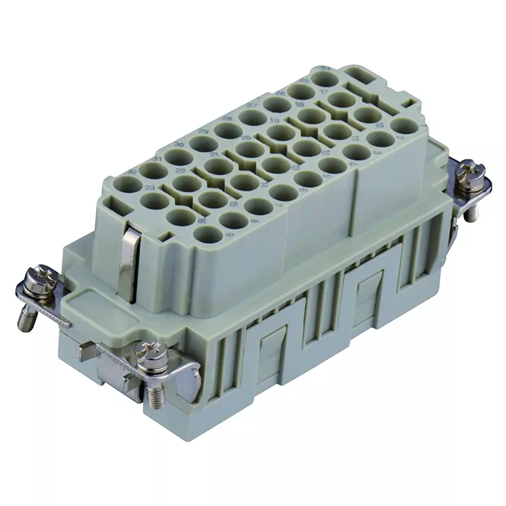 TE CONNECTIVITY Heavy Duty Insert, Rcpt, 32+Pe, 12Awg, T2050322201-007.
