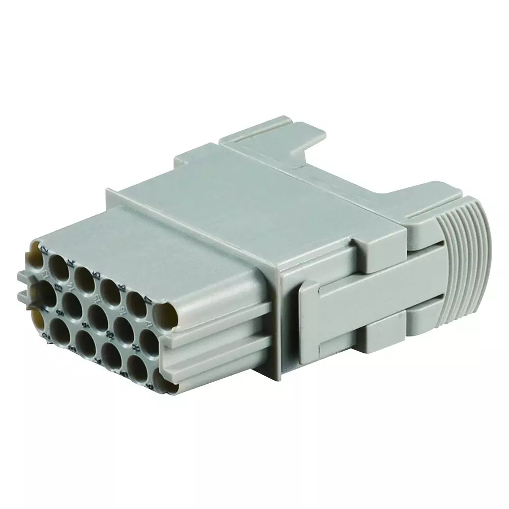 TE CONNECTIVITY Heavy Duty Insert, Rcpt, 17Pos, 14Awg, T2111172201-007.