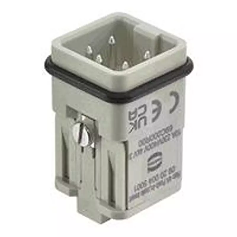HARTING HEAVY DUTY INSERT, PLUG, 4POS, SIZE 4A, 9200045001