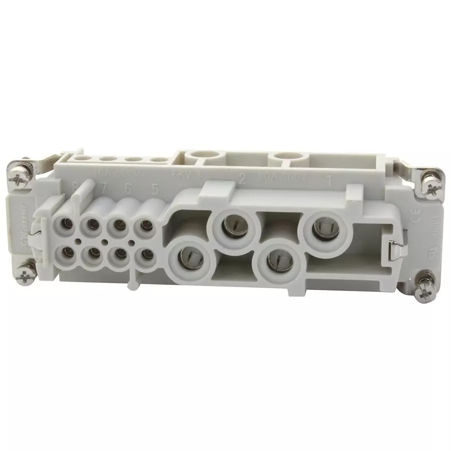 MOLEX Heavy Duty Connector Inserts / Modules HEAVY DUTY INSERT, RCPT, 12POS, 20-14AWG 93601-0245