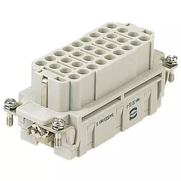 Harting Heavy Duty Connector Inserts / Modules RECTANGULAR HAN INSERT, SOCKET, 32WAY CRIMP, 09320323101