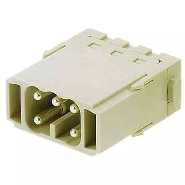 Harting Heavy Duty Connector Inserts / Modules RECTANGULAR HAN MOD PLUG 5WAY CAGE CLAMP, 09140052616