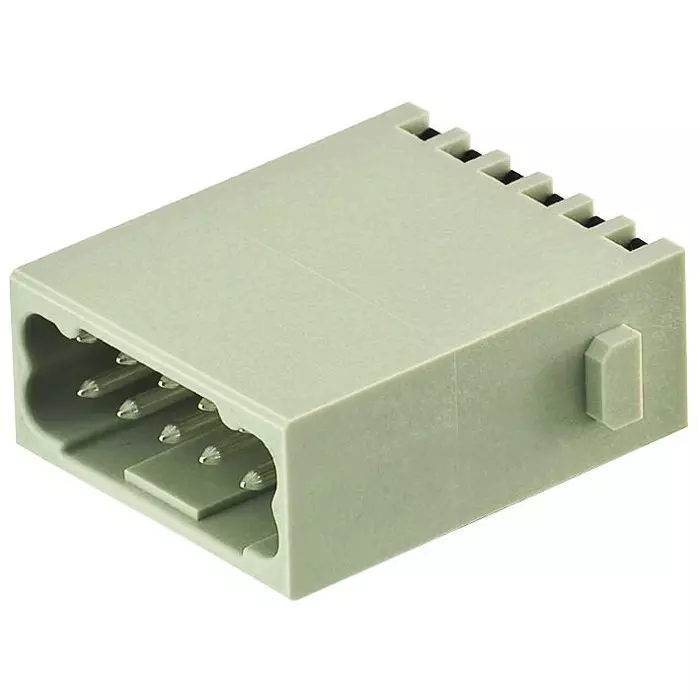 Harting Heavy Duty Connector Inserts / Modules RECTANGULAR HAN DD MODULE, PLUG, 12WAY, QUICKLOCK, 09140122632