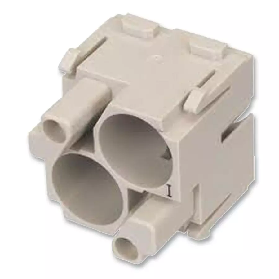 Harting Heavy Duty Connector Inserts / Modules INSERT, HAN-QUINTAX, FEMALE, 2WAY, 09 14 002 3101