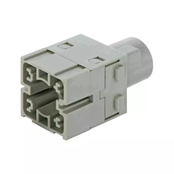 Harting Heavy Duty Connector Inserts / Modules HEAVY DUTY MODULE, PLUG, 1POS, 200A, 09140013003