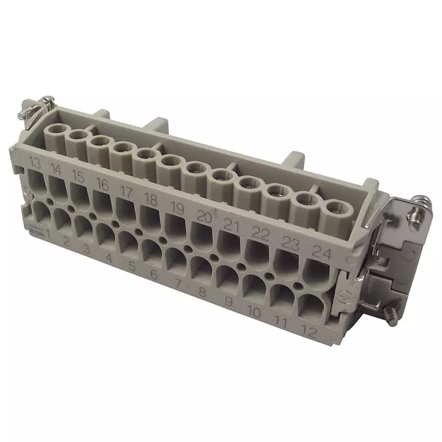AMP - TE CONNECTIVITY HEAVY DUTY INSERT, RCPT, 24POS, 14AWG, T2040242201-000