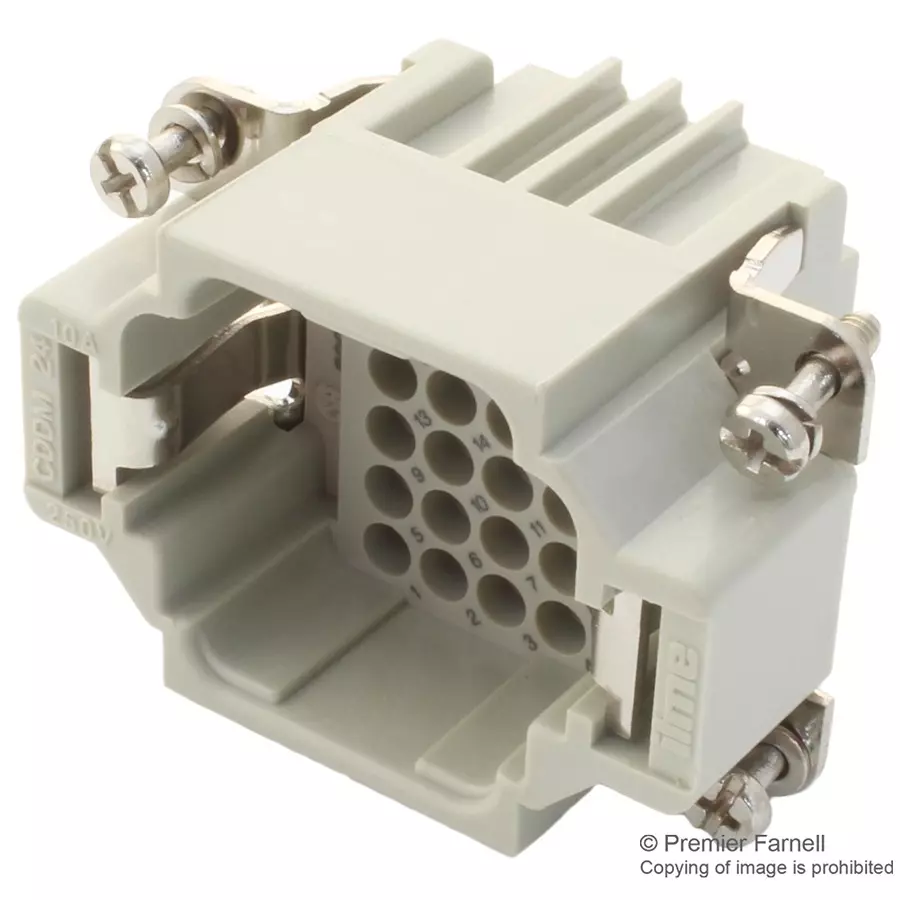 ILME HEAVY DUTY INSERT, PLUG, 24POS, 26-14AWG, CDDM24