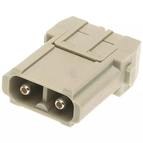 Harting Heavy Duty Connector Inserts / Modules RECTANGULAR INSERT, PLUG, 2 POSITION, SCREW, 09140022602
