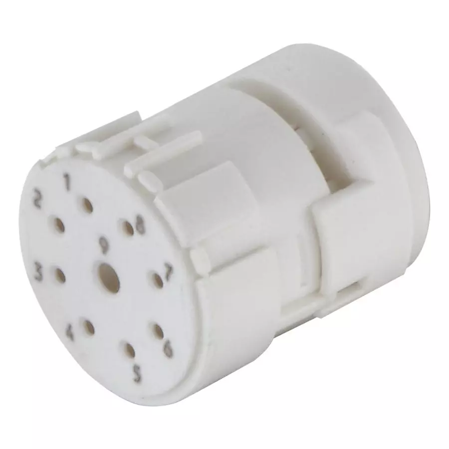 Harting Circular Connector Inserts CIRCULAR INSERT, RCPT, 8POS, PA, CRIMP, 09151093101