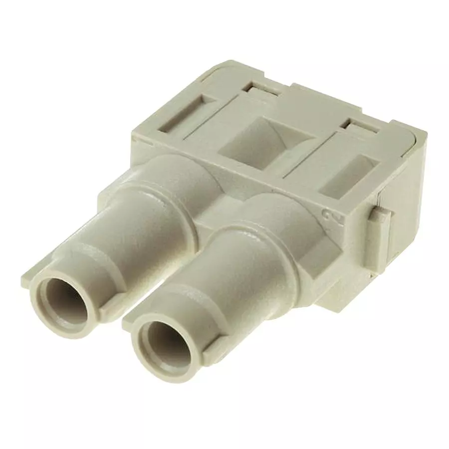 Harting Heavy Duty Connector Inserts / Modules HEAVY DUTY INSERT, RCPT, 2POS, 16MM2, 09140022741