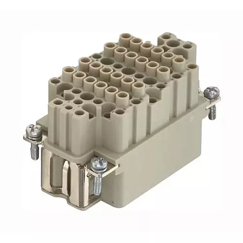 Harting Heavy Duty Connector Inserts / Modules HEAVY DUTY INSERT, RCPT, 10B, 75+PE POS, 09160752101