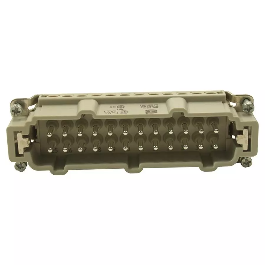 Harting Heavy Duty Connector Inserts / Modules RECTANGULAR HAN INSERT, PLUG 48WAY SCREW, 09330242611