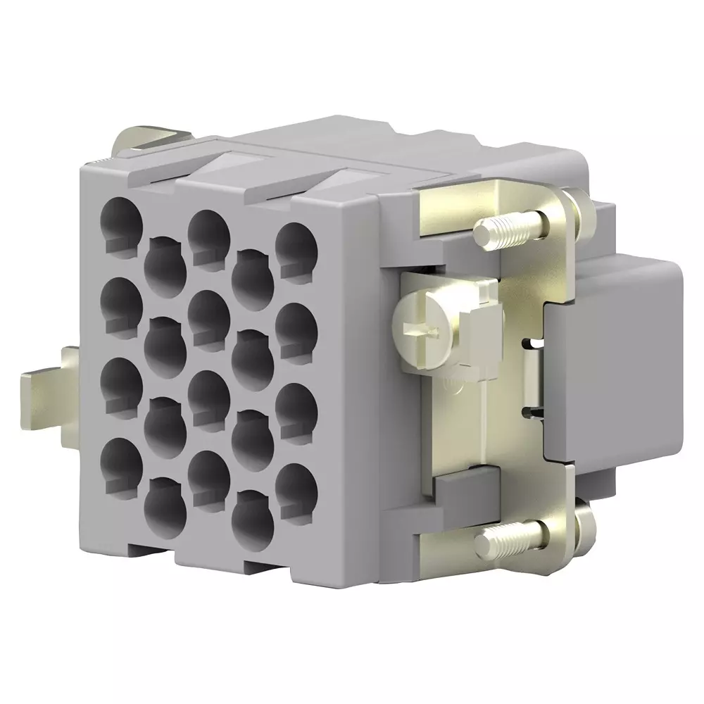 TE CONNECTIVITY Heavy Duty Insert, Plug, 20+Pe, 12Awg, T2050202101-007
