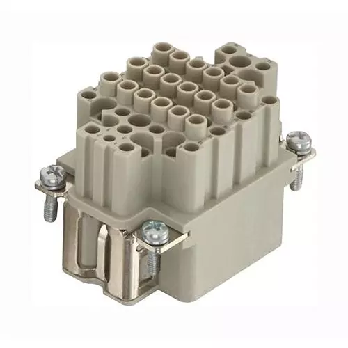 Harting Heavy Duty Connector Inserts / Modules HEAVY DUTY INSERT, RCPT, 6B, 55+PE POS, 09160552101
