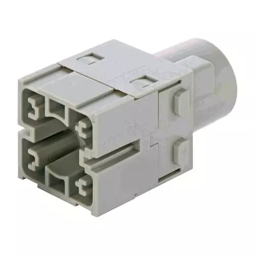 Harting Heavy Duty Connector Inserts / Modules HEAVY DUTY MODULE, PLUG, 1POS, 300A, 09140013004