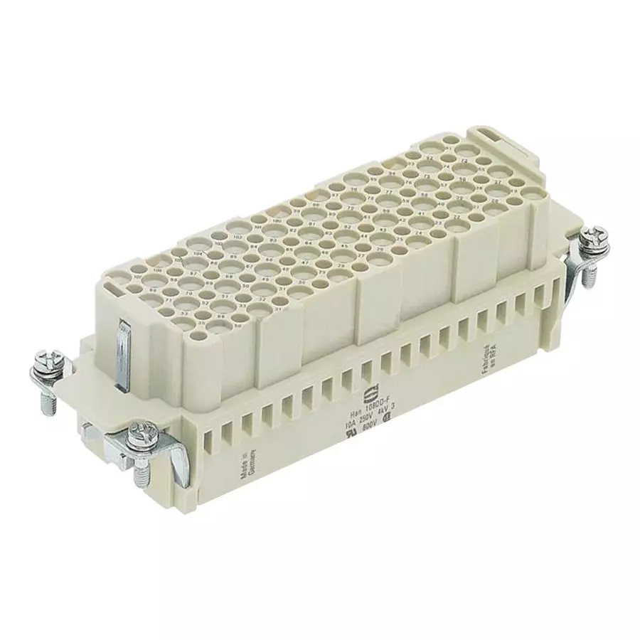 Harting Heavy Duty Connector Inserts / Modules INSERT, FEMALE, HAN108DD, CRIMP, 0916 108 3101