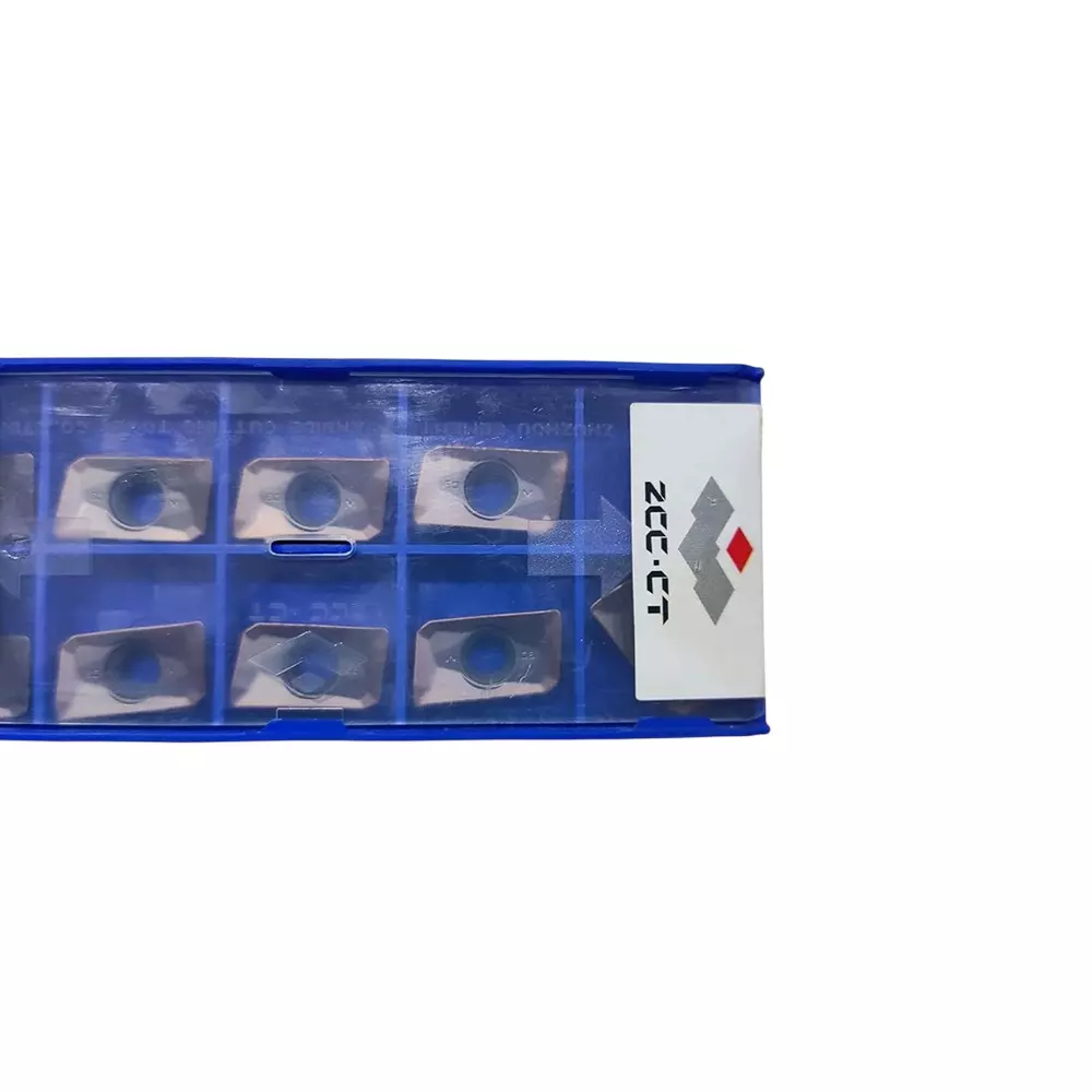 ZCC 10 Pcs Carbide Insert APMT1604 Type for Turning, Milling, And Finishing Operations, ZCC APMT160408PDER (Pack of 1 Box)