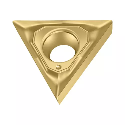 Walter Thread Milling Insert Gold Tringle Shape 0.368 Inch (9.3 mm) Cutting Edge Length for