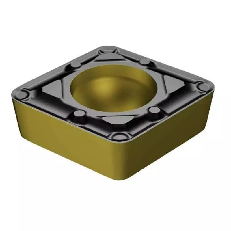 Sandvik Coromant CoroTurn 107 Turing Insert Carbide MTCVD Coating Square 0.79 mm, CCMT 09T308-WF 4325 (Pack of 10 Pcs)