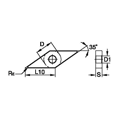 GENERIC Turning Inserts T PA105 Grade & VNMG12T308 ISO Designation (Pack of 10)