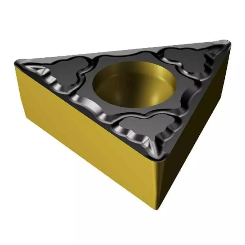 Sandvik Coromant CoroTurn 107 Turing Insert Carbide MTCVD Coating Triangle 0.79 mm, TCMT 110308-PM 4325 (Pack of 10 Pcs)