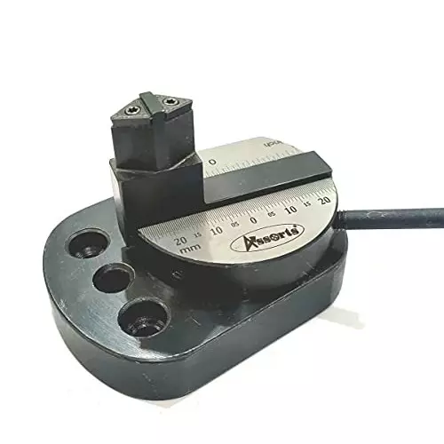 Assorts Lathe's Ball Turning Attachment with Size Scale Tool Steel 42 mm Oval Base Double Bit