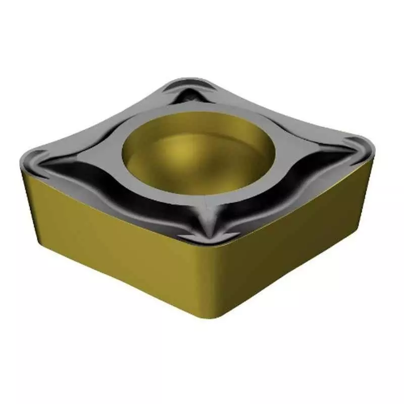 Sandvik Coromant CoroTurn 107 Turing Insert Carbide MTCVD Coating Square 0.79 mm, CCMT 09T308-UM 4325 (Pack of 10 Pcs)