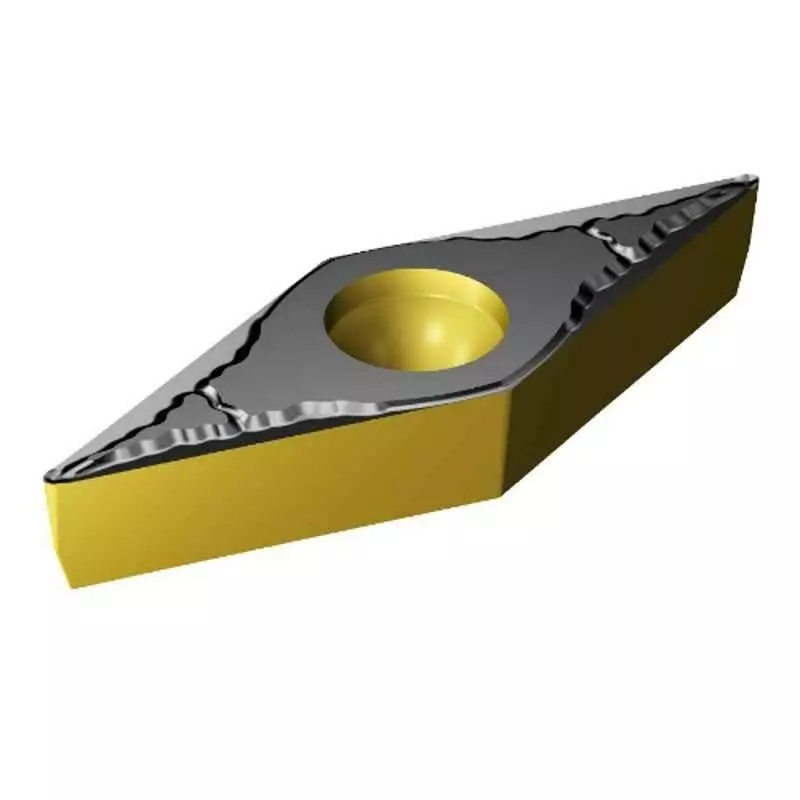 Sandvik Coromant CoroTurn 107 Turing Insert Carbide MTCVD Coating Diamond 0.39 mm, VBMT 160404-PM 4325 (Pack of 10 Pcs)