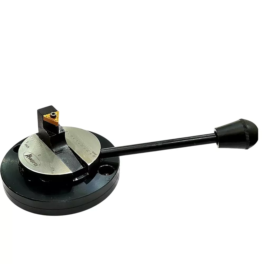 Assorts Lathe's Ball Turning Attachment with Size Scale Tool Steel 55 mm Round Base Single Bit