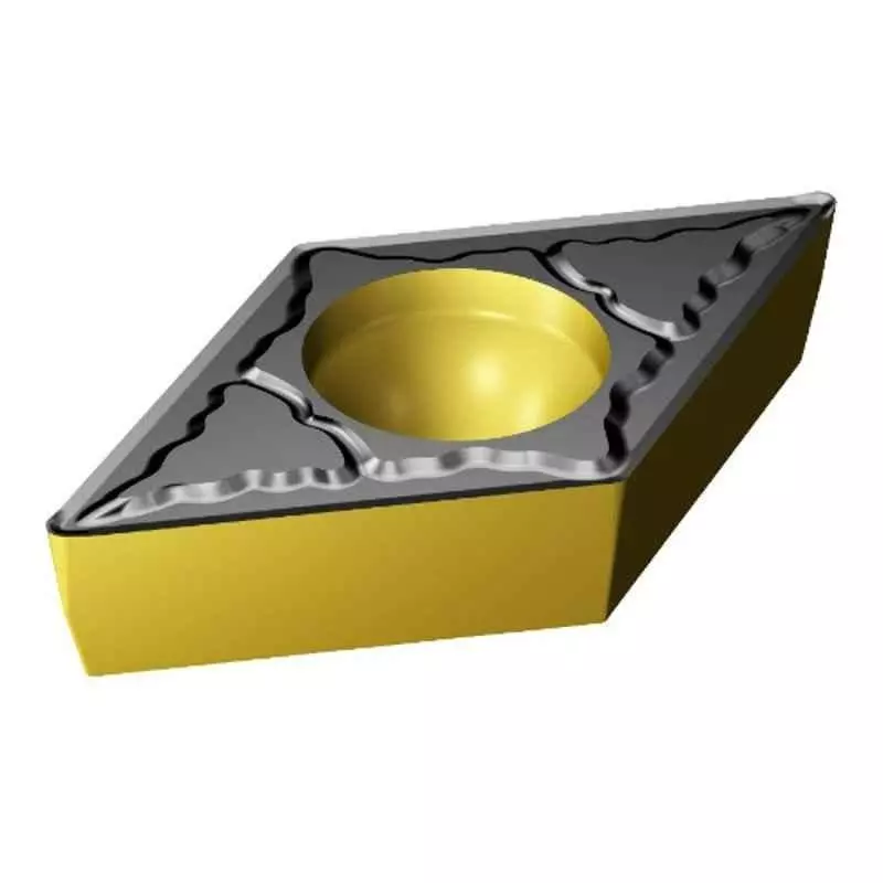 Sandvik Coromant CoroTurn 107 Turing Insert Carbide MTCVD Coating Diamond 0.39 mm, DCMT 11T304-PM 4325 (Pack of 10 Pcs)