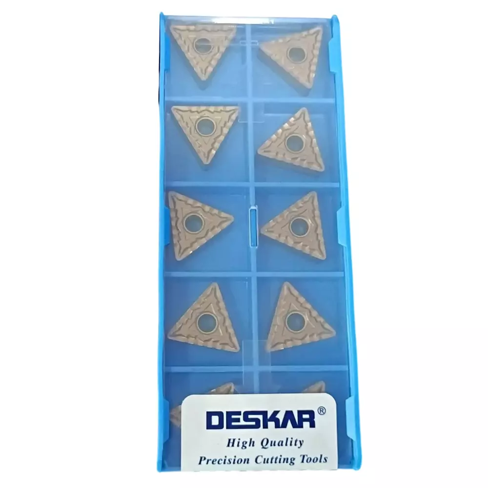 Deskar Carbide Turning Inserts Polished Coating TNMG Type for CNC Machine, LF9018 (10 Pcs x 1 Box)