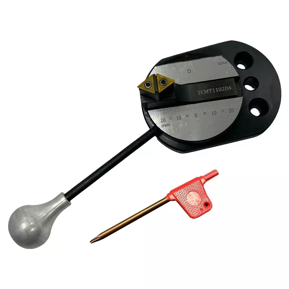 Assorts Exclusive World's 1st Direct Fitting Ball Turning Attachment ?Tool Steel with Handle, 2x Carbide Inserrts & 1x T08 Key