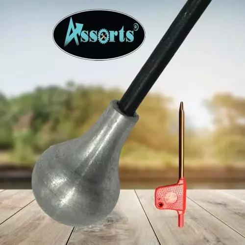 Assorts Exclusive World's 1st Direct Fitting Ball Turning Attachment ?Tool Steel with Handle, 2x Carbide Inserrts & 1x T08 Key