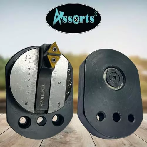 Assorts Exclusive World's 1st Direct Fitting Ball Turning Attachment ?Tool Steel with Handle, 2x Carbide Inserrts & 1x T08 Key