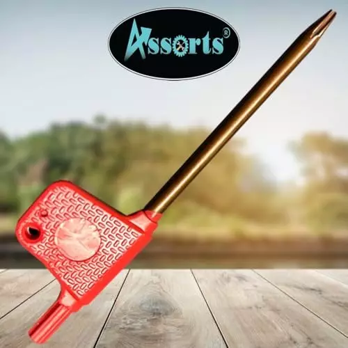 Assorts Exclusive World's 1st Direct Fitting Ball Turning Attachment ?Tool Steel with Handle, 2x Carbide Inserrts & 1x T08 Key
