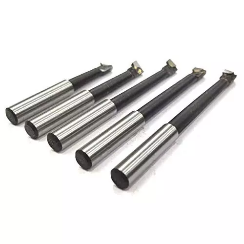 Assorts Brazed Boring Tool Carbide 7.9 mm Round Shank (Pack of 5)