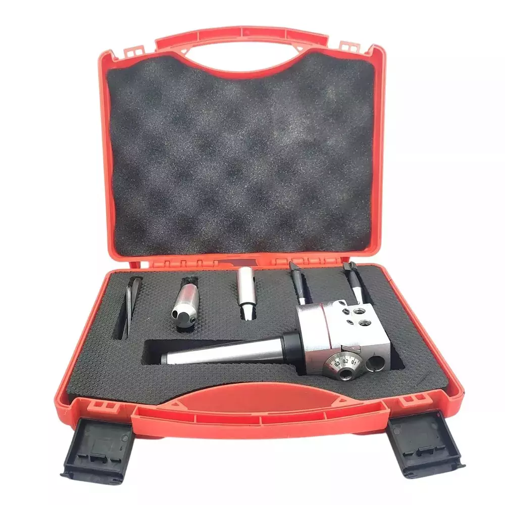 Buyohlic International Boring Head with 62 mm Head Dia. Morse Taper 3MT Shank M12 x 1.75 Drawbar for Lathe And Milling Machine, 0R-FISE-866D