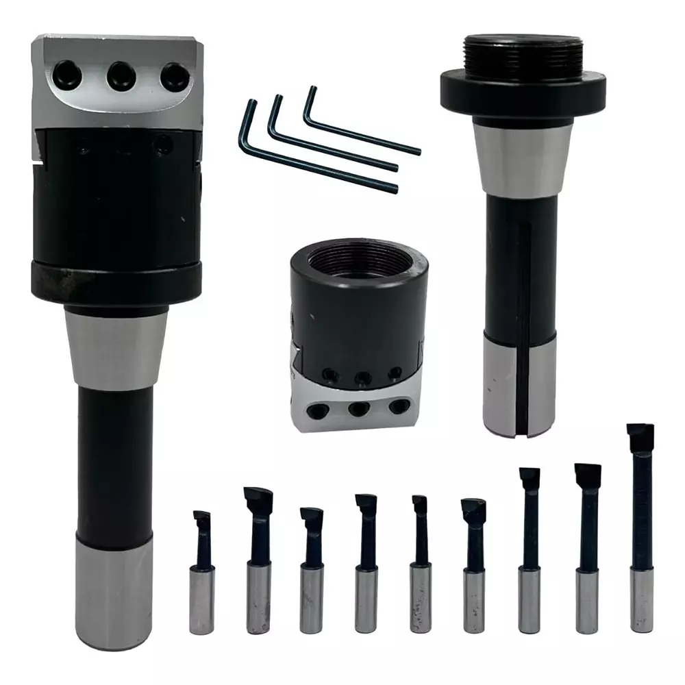 Assorts Precision Boring Head Set Alloy Steel R8 Shank 7/16 Inch UNF