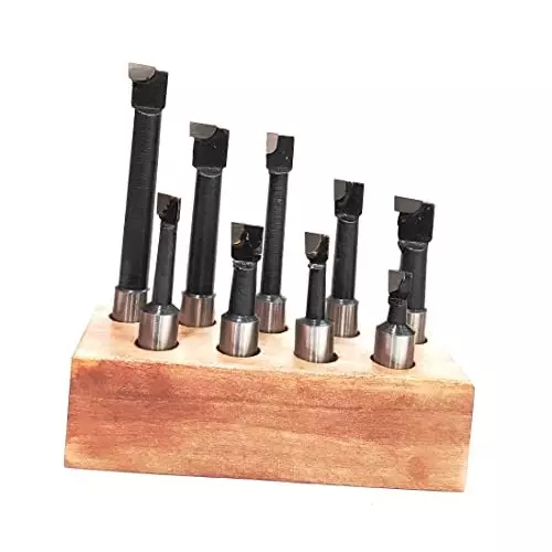 Assorts Boring Head 100 mm (2 Inch) for Milling & Lathe Machine (Pack of 9)