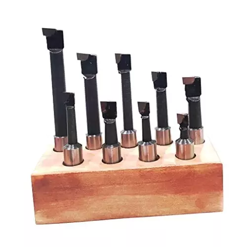 Assorts Boring Head 100 mm (2 Inch) for Milling & Lathe Machine (Pack of 9)