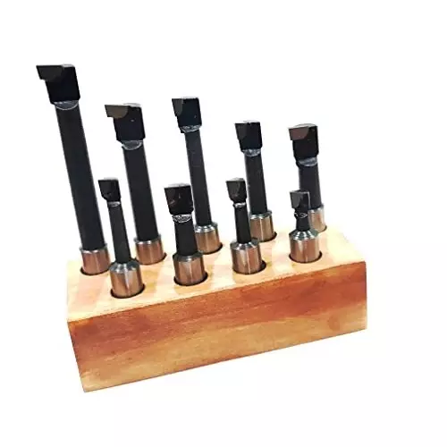 Assorts Boring Head 100 mm (2 Inch) for Milling & Lathe Machine (Pack of 9)