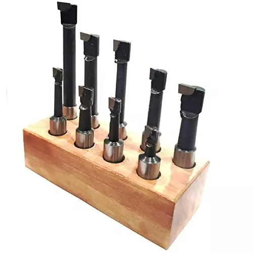 Assorts Boring Head 100 mm (2 Inch) for Milling & Lathe Machine (Pack of 9)