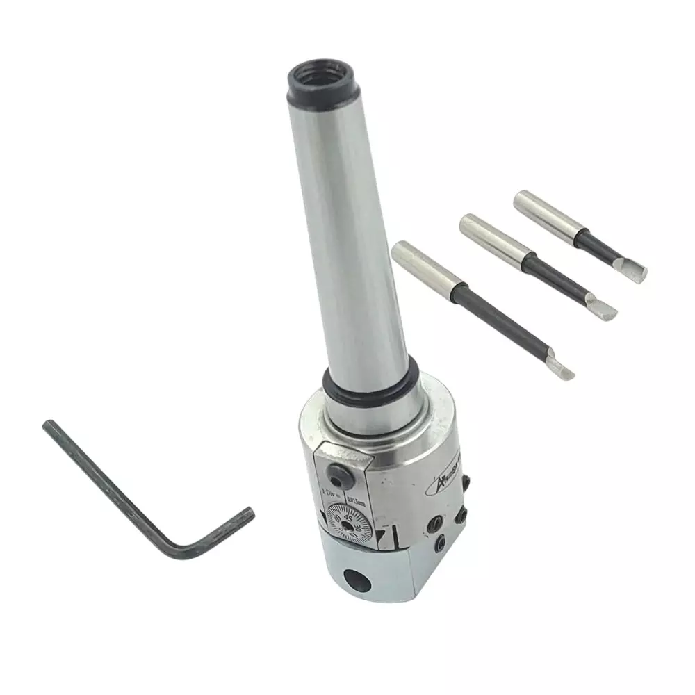 Assorts Boring Head Set Tool Steel 3MT Shank M12x1.75 Drawbar Thread