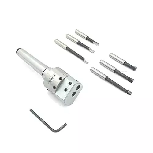 Assorts Boring Head Set Tool Steel 2MT Shank M10x1.5 Drawbar Thread