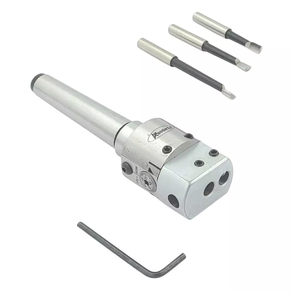 Assorts Boring Head Set Tool Steel Drawbar Thread 2MT Shank M10x1.5