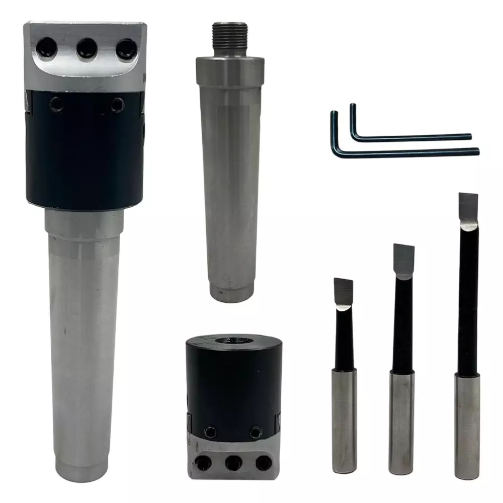 Assorts Quality Precision Boring Head Set Alloy Steel 3MT Shank BSW 3/8 Inch x 16 TPI Drawbar