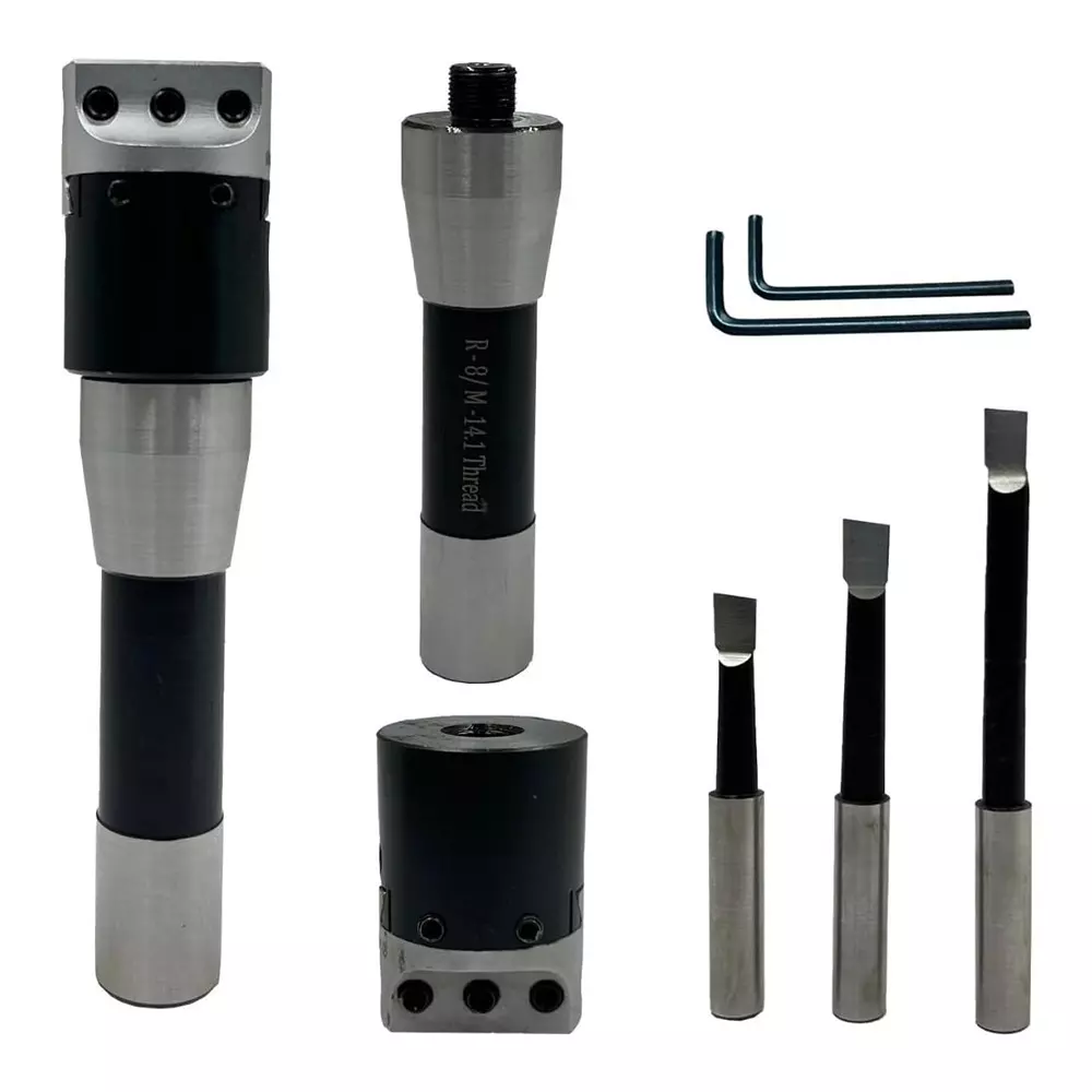 Assorts Quality Precision Boring Head Set Alloy Steel R8 Shank 7/16 Inch UNF Drawbar