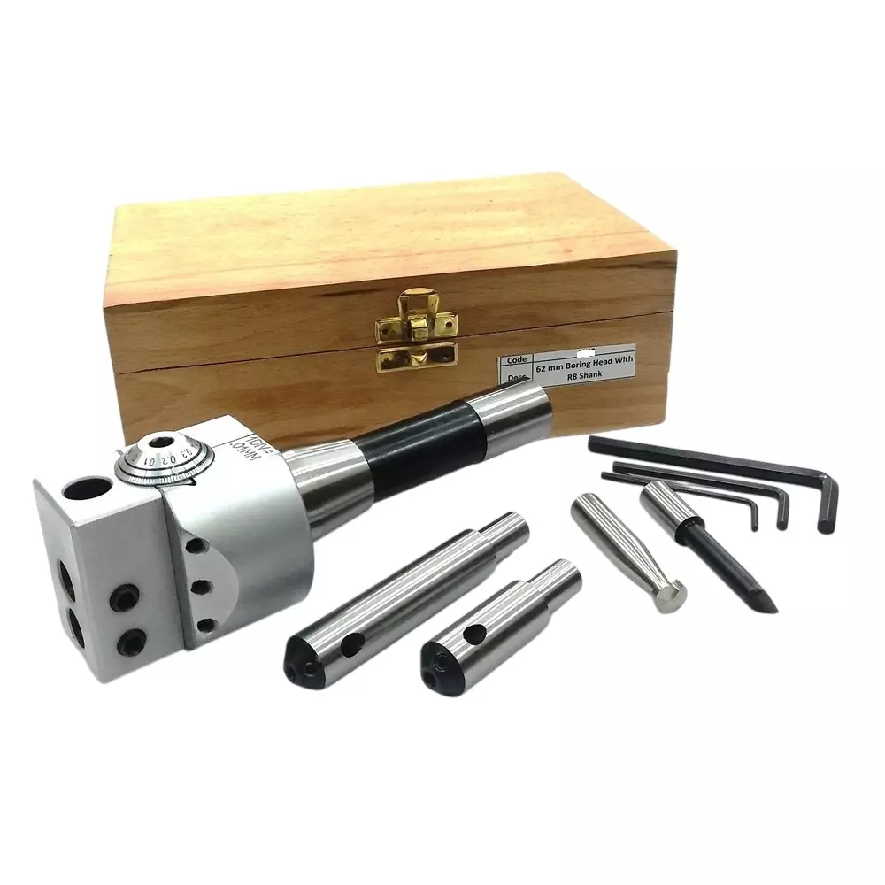 Assorts Precision Boring Head Carbide R8 Shank 7/16 UNFx20 TPI Drawbar Thread